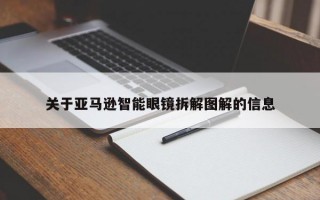 关于亚马逊智能眼镜拆解图解的信息