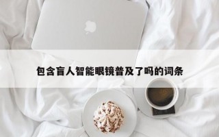 包含盲人智能眼镜普及了吗的词条